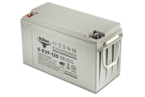 Тяговый аккумулятор Rutrike 6-EVF-120 (12V120A/H C3)