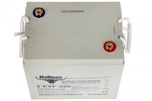 Тяговый аккумулятор Rutrike 3-EVF-200 (6V200A/H C3)