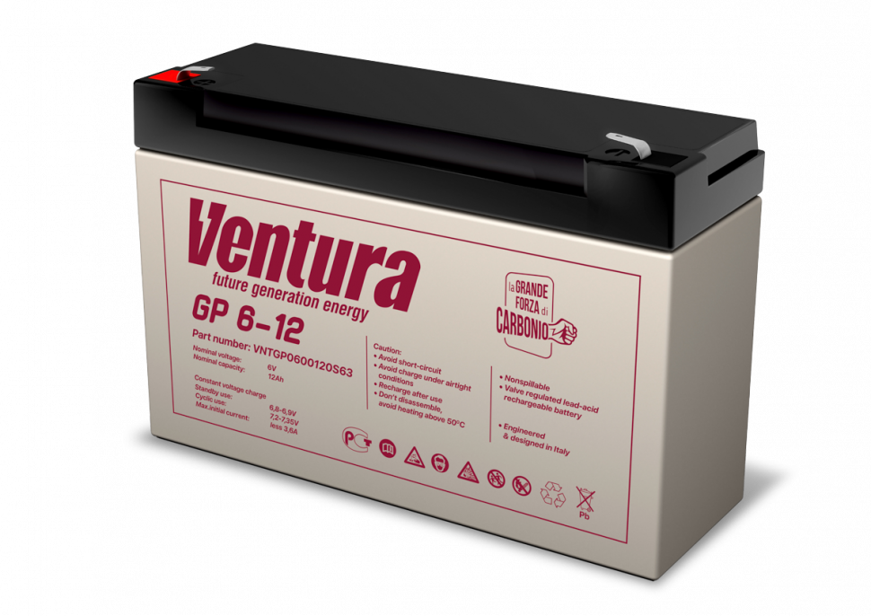Аккумулятор Ventura GP 6-12 (6v 12ah)