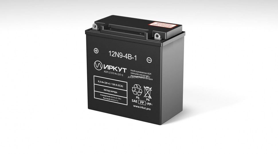 Аккумулятор ИРКУТ 12N9-4B-1