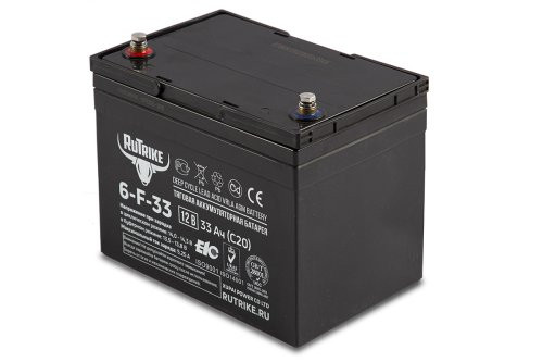 Аккумулятор для ИБП Rutrike 6-F-33 (12V33A/H C20)