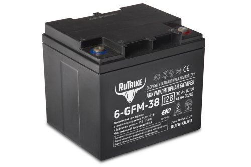 Аккумулятор для ИБП Rutrike 6-GFM-38 (12V41A/H C20)