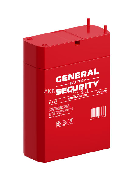 Аккумулятор General Security GS 1,5-4 для ИБП