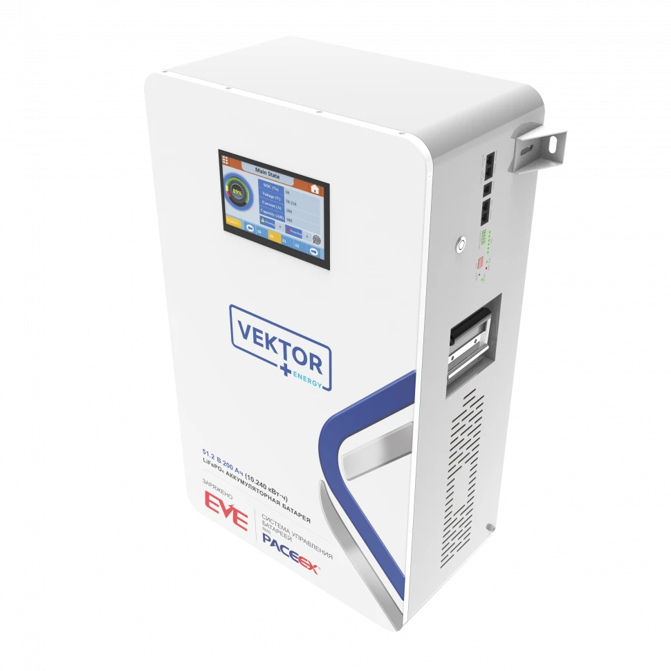 Литий-ионный аккумулятор VEKTOR ENERGY LFP 51.2-200RW (51.2v 200ah)