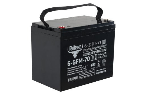 Аккумулятор для ИБП Rutrike 6-GFM-70 (12V75A/H C20) Аккумулятор для ИБП Rutrike 6-GFM-70 (12V75A/H C20)