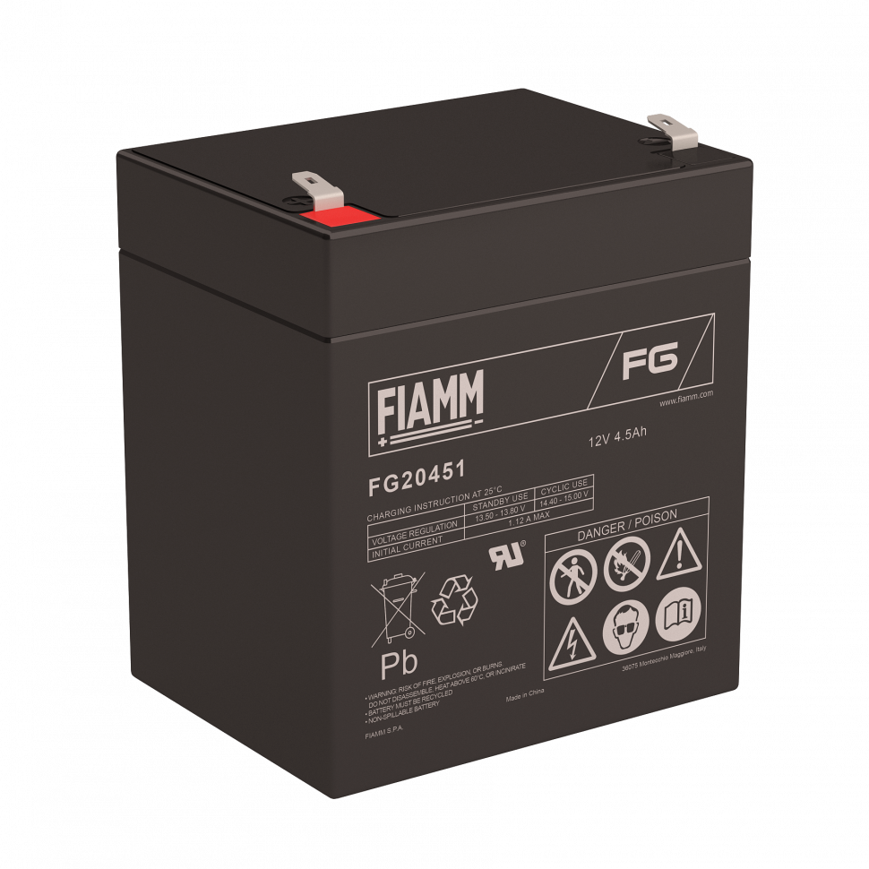 Аккумулятор FIAMM FG20451 (12v 4.5ah)