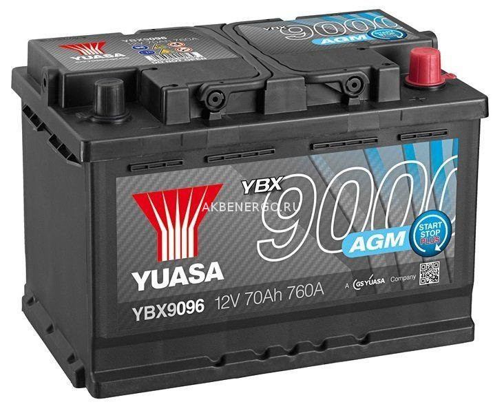 Автомобильный Аккумулятор Yuasa AGM YBX9096