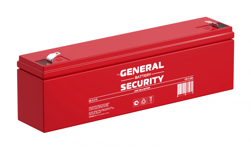 Аккумулятор General Security GS 2.3-12 для ИБП