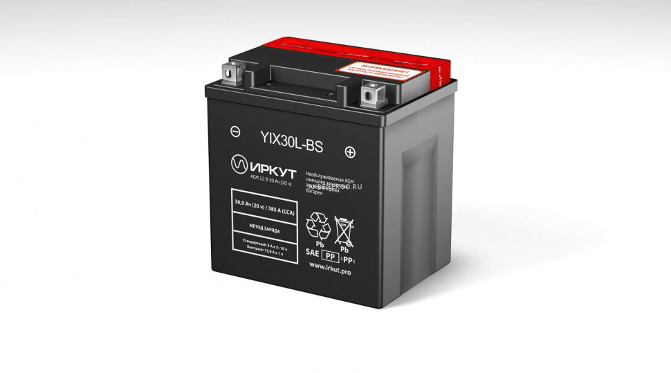 Аккумулятор ИРКУТ YTX30L-BS