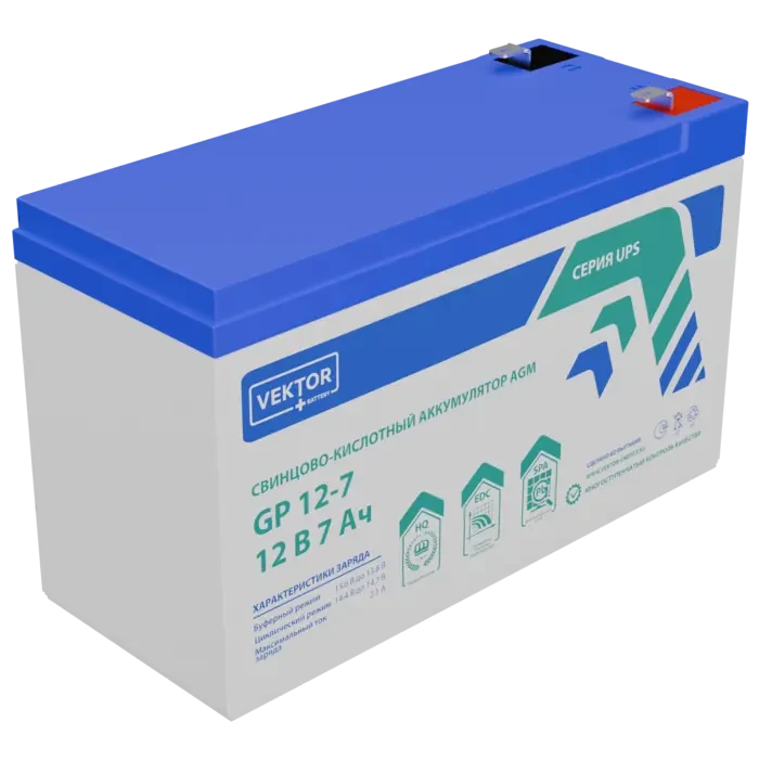 Аккумулятор Vektor GP 12-7S (12v 7ah)