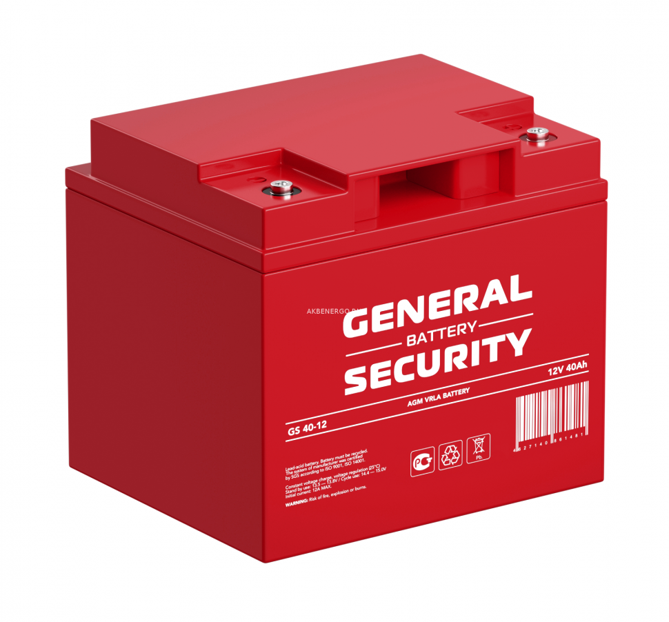 Аккумулятор General Security GS 40-12 для ИБП