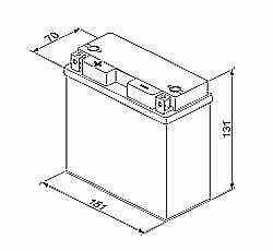 Аккумулятор МОТО Bosch M6 019 AGM HighTec (YT12B-BS)