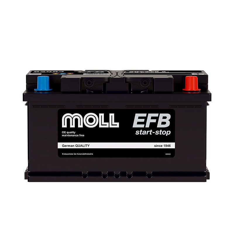 Автомобильный аккумулятор MOLL EFB (Start-Stop) (84ah / 820A) Автомобильный аккумулятор MOLL EFB (Start-Stop) (84ah / 820A)