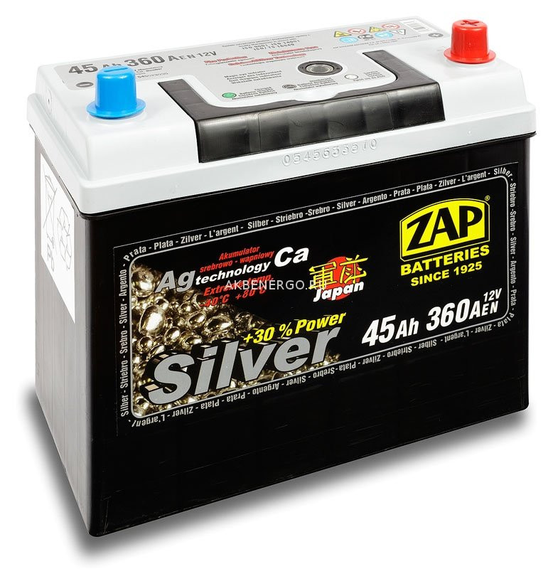 Автомобильный Аккумулятор Zap Silver 545 70