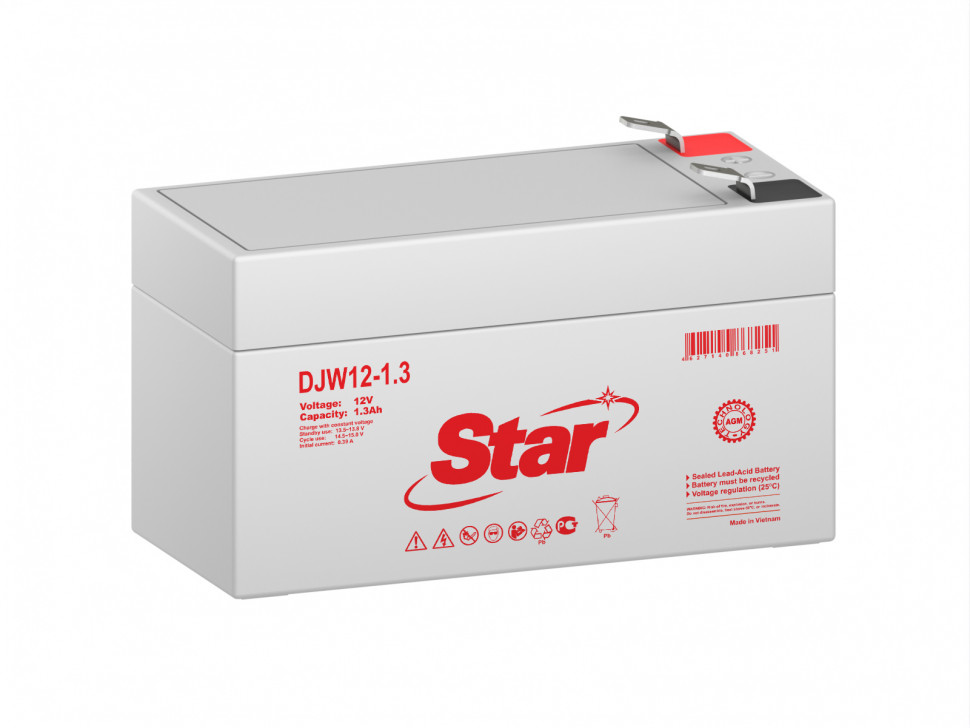 Аккумулятор для ИБП STAR DJW12-1.3