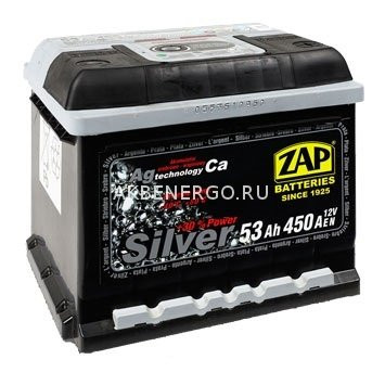 Автомобильный Аккумулятор Zap Silver 553 25