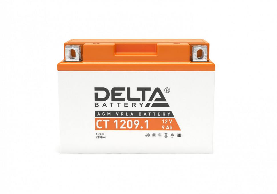 Аккумулятор мото Delta CT 1209.1 (YT9B-BS)