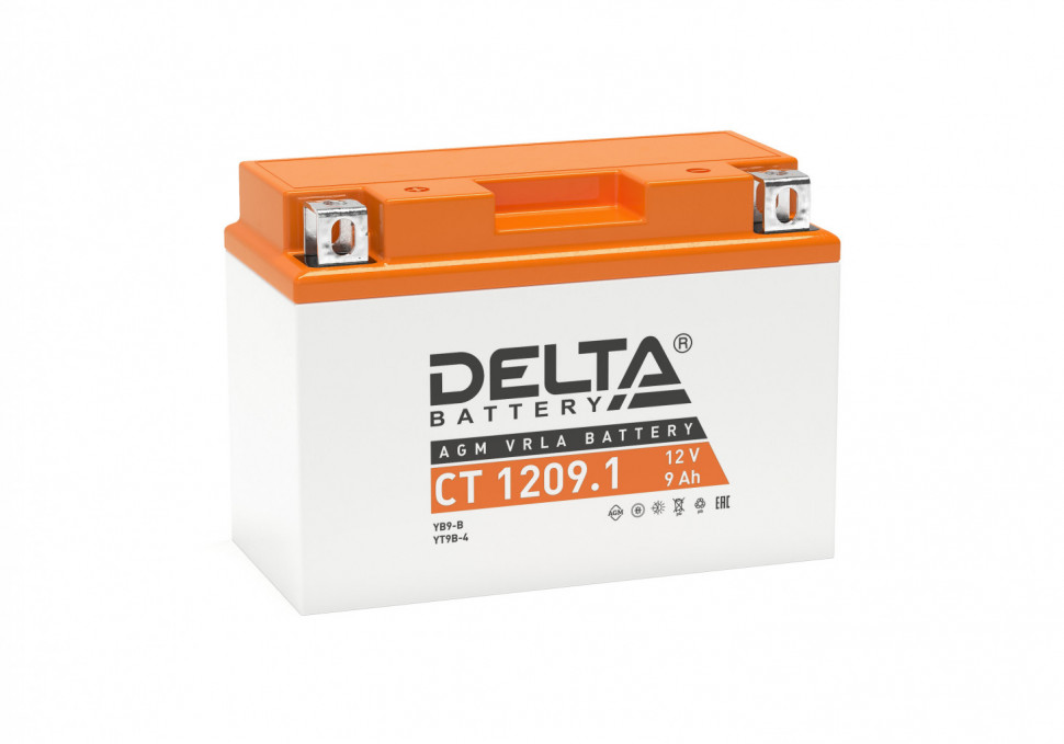 Аккумулятор мото Delta CT 1209.1 (YT9B-BS)