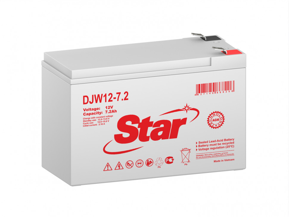 Аккумулятор для ИБП STAR DJW12-7.2
