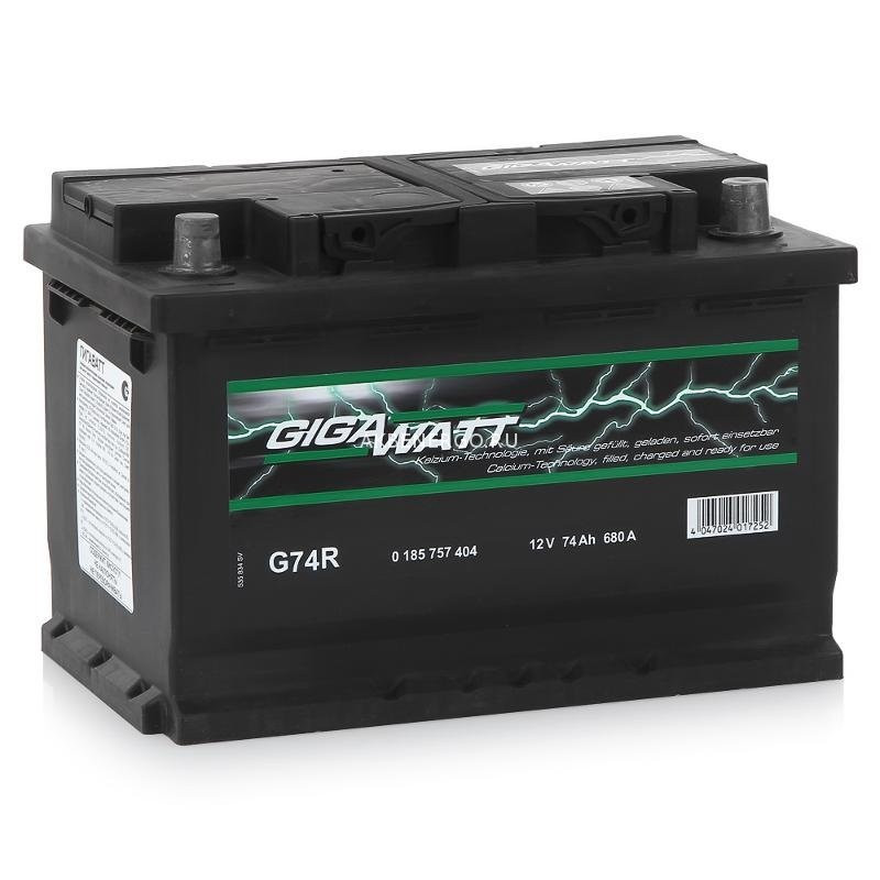 Автомобильный Аккумулятор GigaWatt G74R