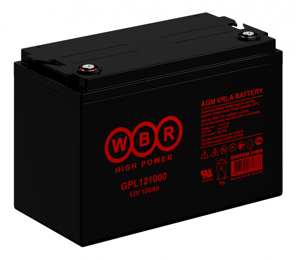 Аккумулятор WBR GPL121000