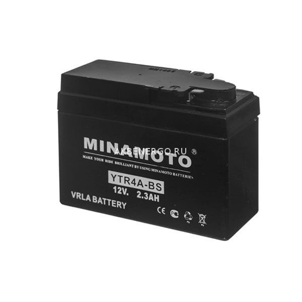 Мото аккумулятор MINAMOTO YTR4A-BS