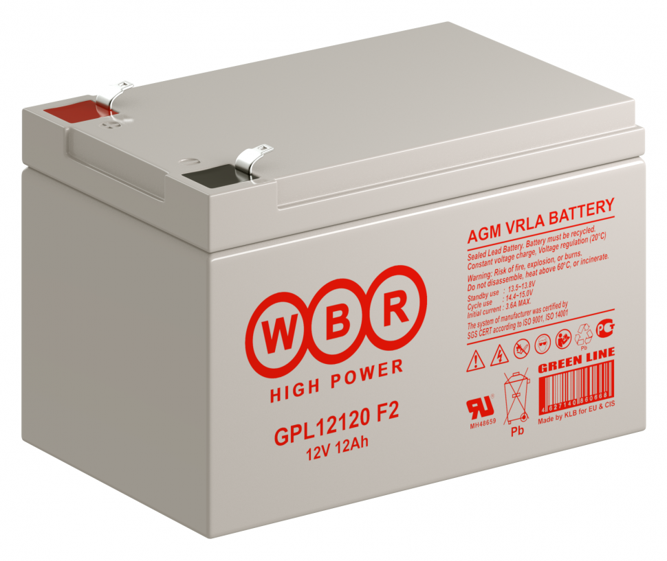 Аккумулятор WBR GPL12120 F2