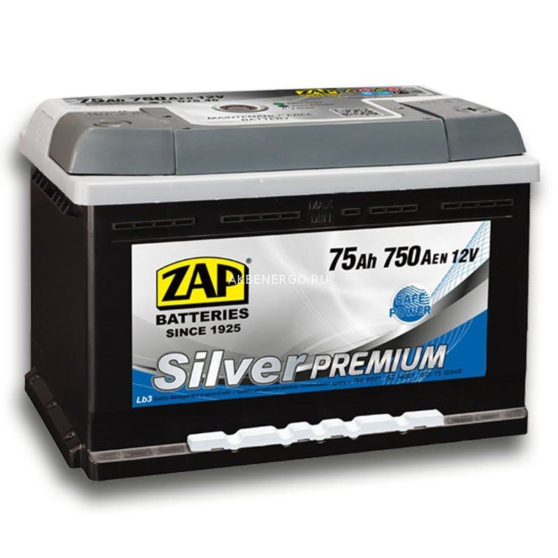 Автомобильный Аккумулятор Zap Silver Premium 575 45