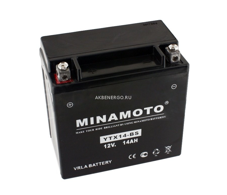 Мото аккумулятор MINAMOTO YTX14-BS
