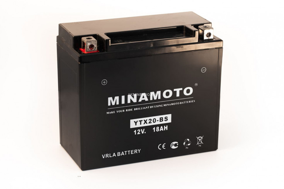Мото аккумулятор MINAMOTO YTX20-BS