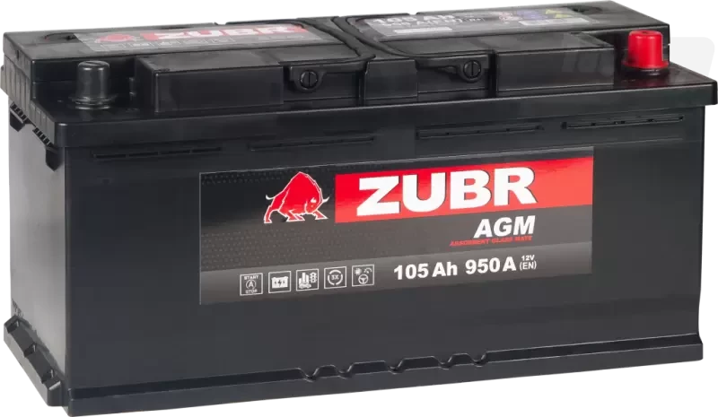 Автомобильный Аккумулятор ZUBR AGM 105.0