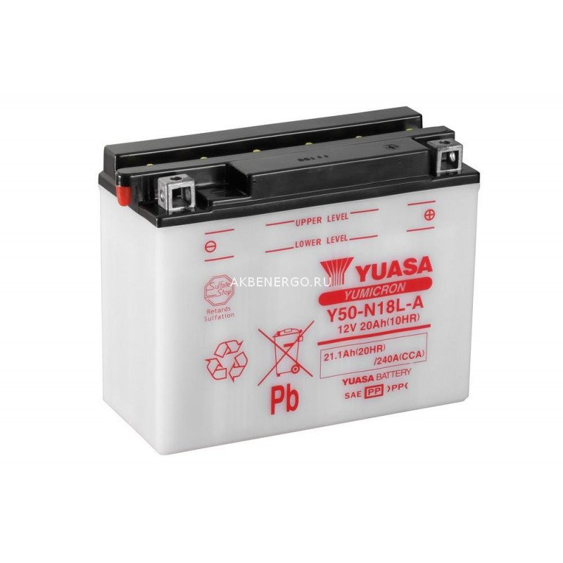 Аккумулятор YUASA Y50-N18L-A (YTX24HL-BS)