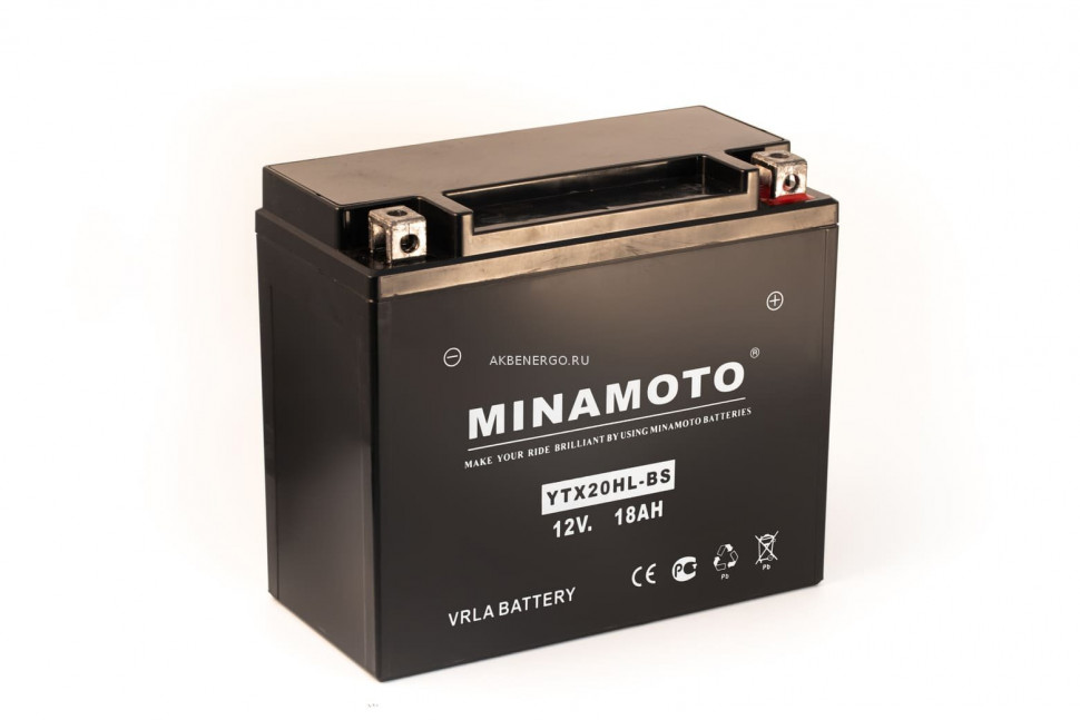 Мото аккумулятор MINAMOTO YTX20HL-BS