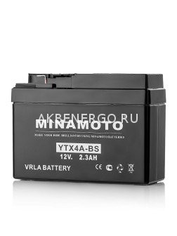 Мото аккумулятор MINAMOTO YTX4A-BS