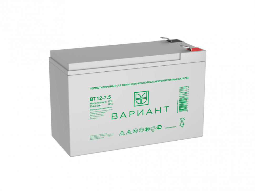 Аккумулятор для ИБП ВАРИАНТ BT12-7.5