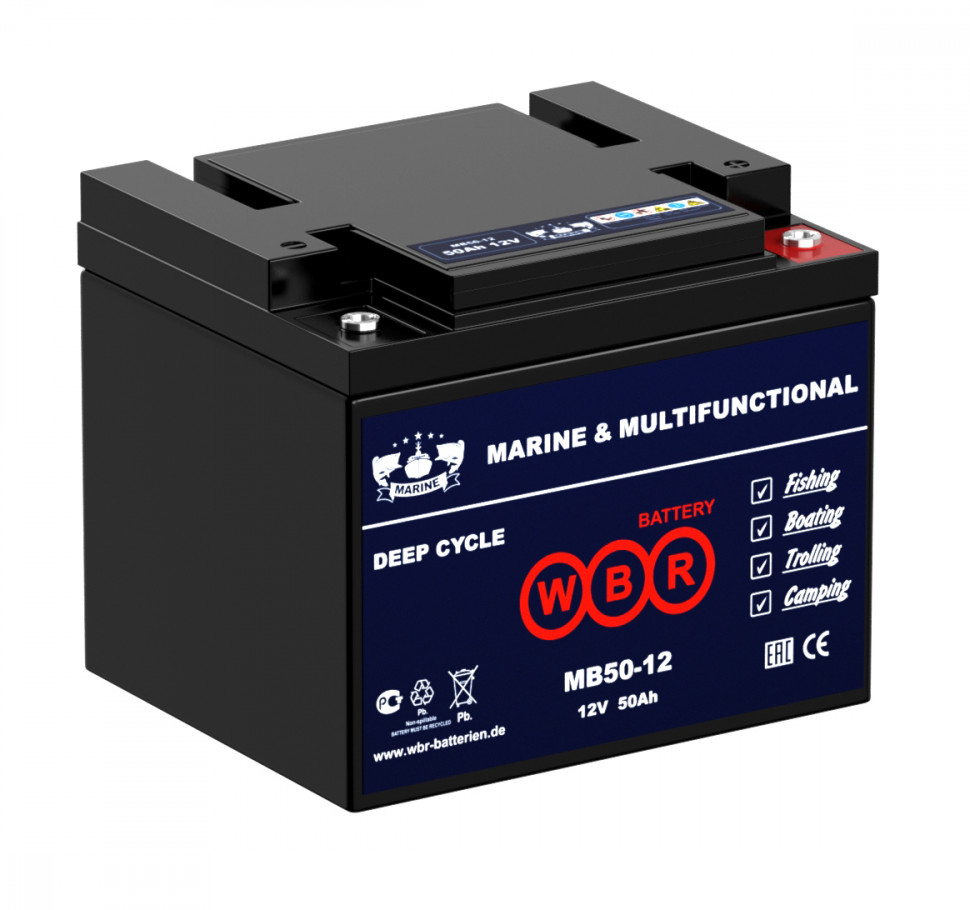 Аккумулятор WBR MARINE BATTERY MB 50-12 (AGM)