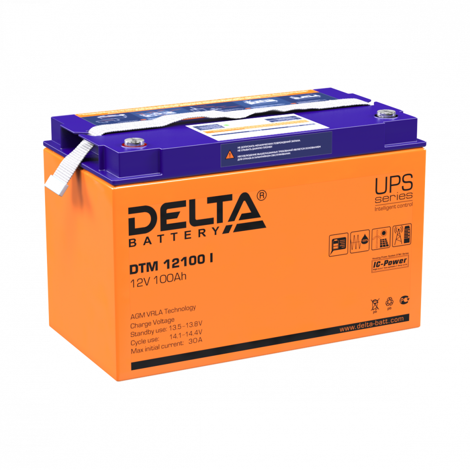 Аккумулятор Delta DTM 12100 I