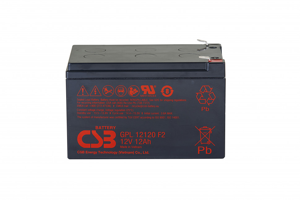 Аккумулятор CSB GPL 12120 F2 для ИБП