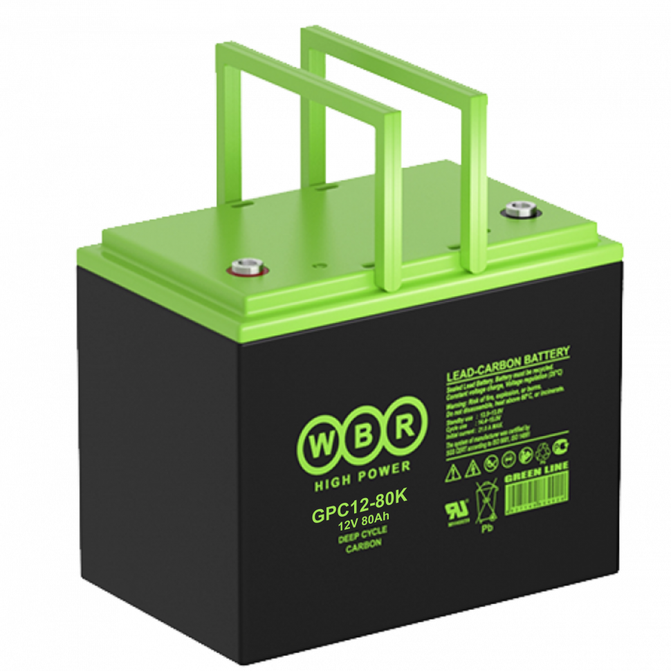 Тяговый аккумулятор WBR GPC 12-80K (CARBON)