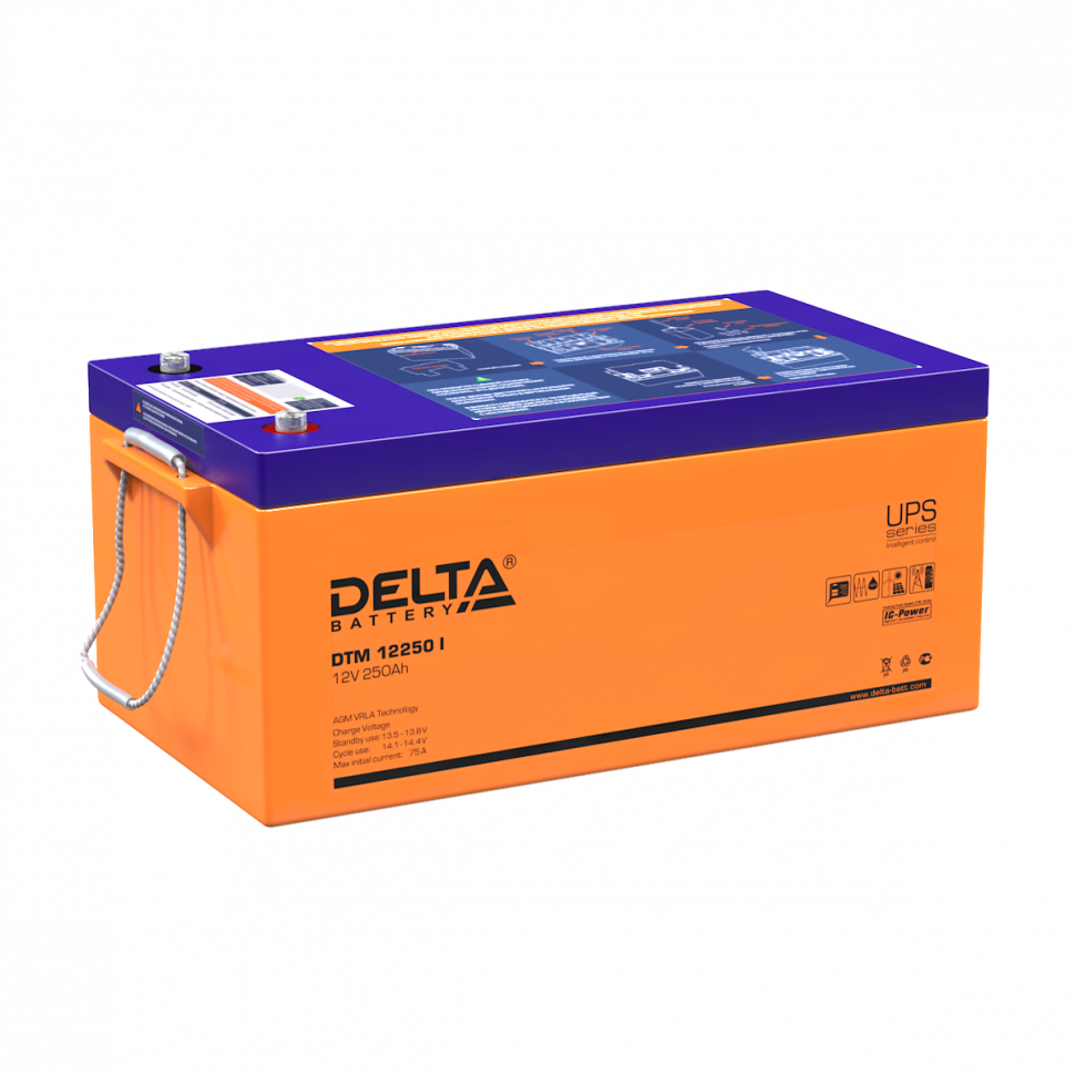 Аккумулятор Delta DTM 12250 I