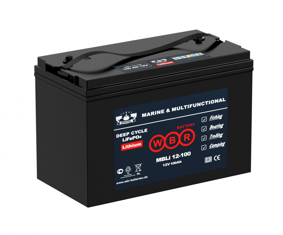 Аккумулятор WBR MARINE BATTERY MBLi 12-100 (LITHIUM) LiFePO4 