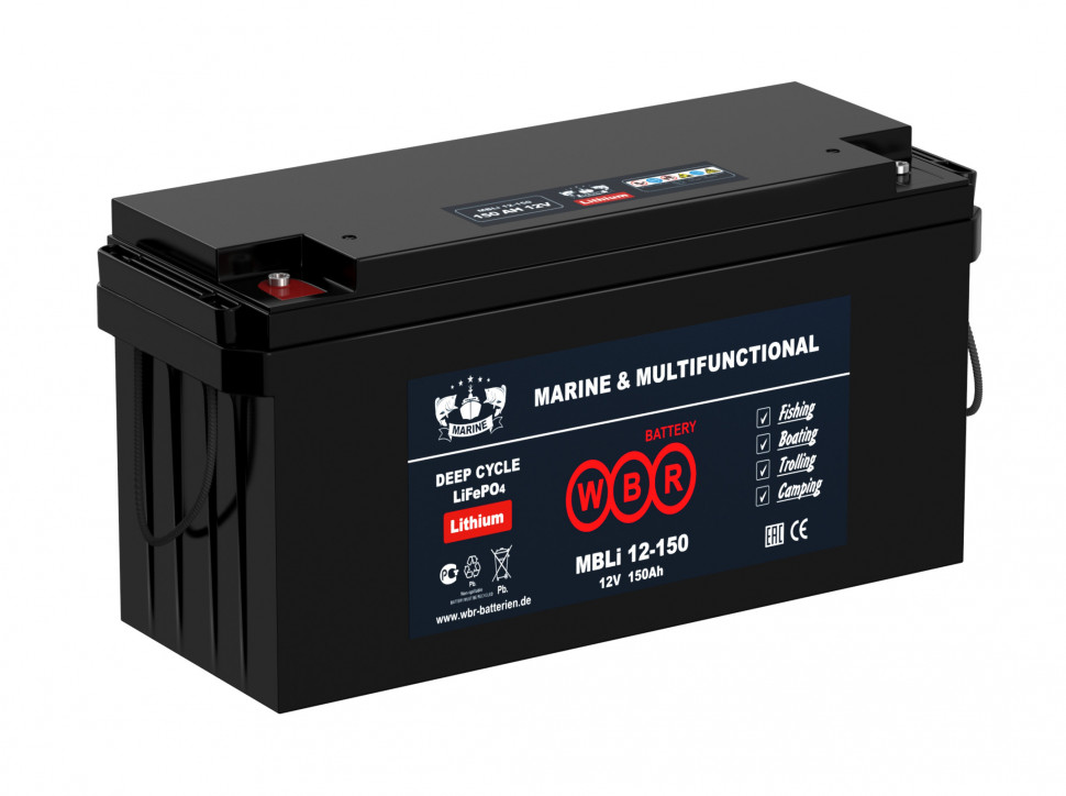Аккумулятор WBR MARINE BATTERY MBLi (LITHIUM) LiFePO4 MBLi 12-150