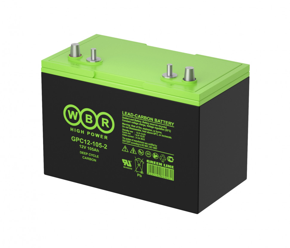 Тяговый аккумулятор WBR GPC 12-105-2 (CARBON)