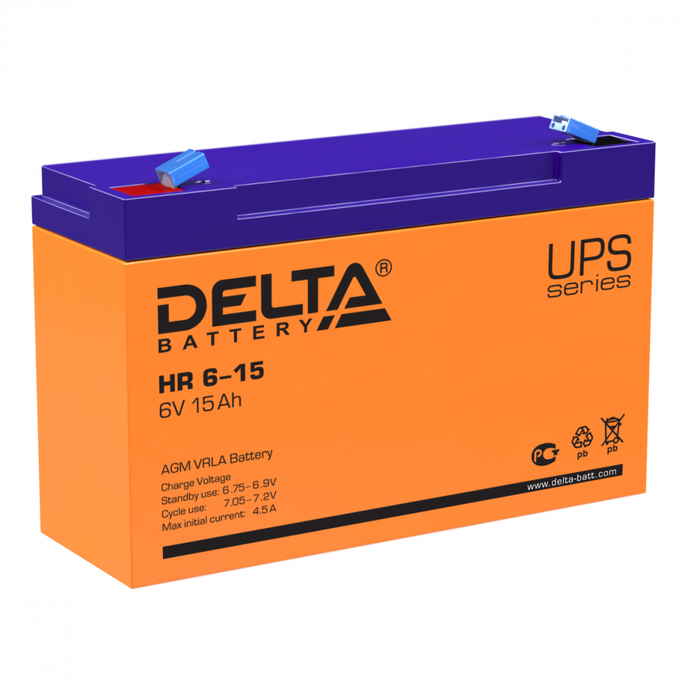 Аккумулятор Delta HR 6-15