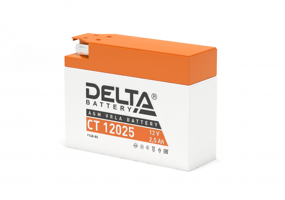 Мото аккумулятор мото Delta CT12025 AGM (YTX4B-BS) Мото аккумулятор мото Delta CT12025 AGM (YTX4B-BS)