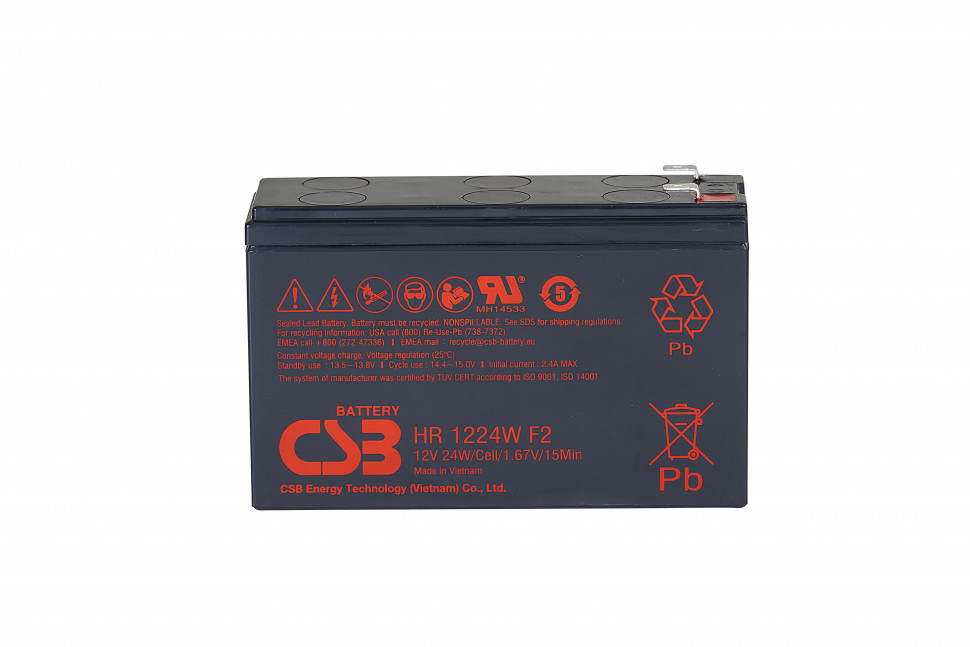 Аккумулятор CSB HR 1224W F2 для ИБП