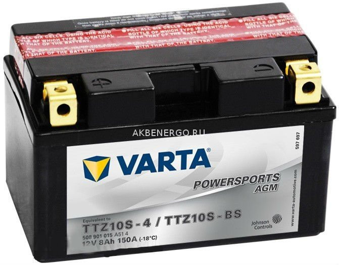 Аккумулятор мото Varta TTZ10S-BS