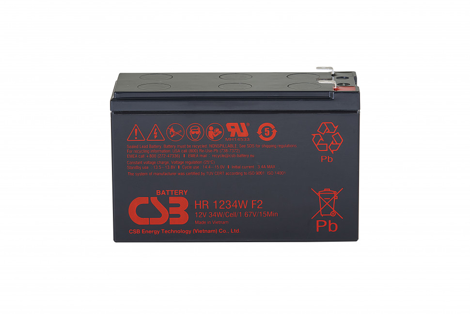 Аккумулятор CSB HR 1234W F2 для ИБП