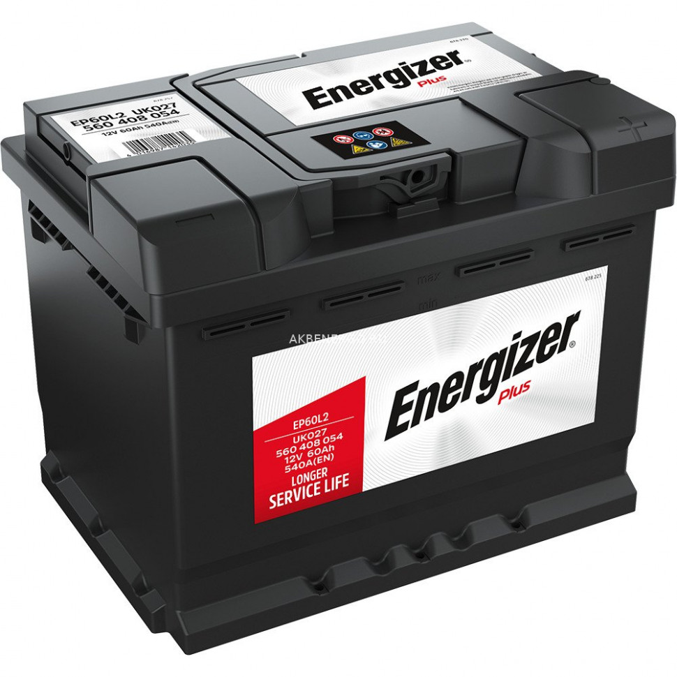 Автомобильный Аккумулятор Energizer Plus EP60L2