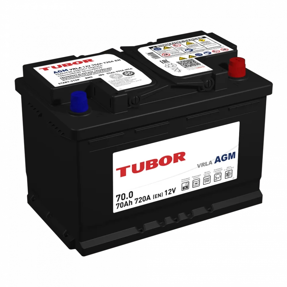 Аккумулятор TUBOR AGM 6СТ-70.0 VRLA